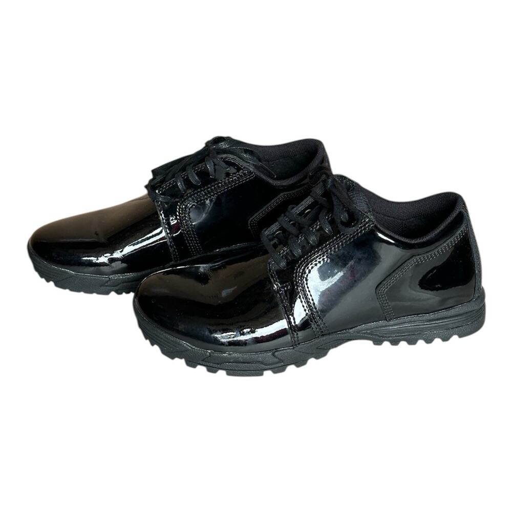 5.11 Tactical Pursuit Oxford Mens 9.5 Black Uniform Dress Shoe Shiny PVC